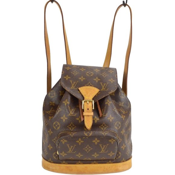 Auth LOUIS VUITTON Montsouris Backpack Shoulder Sling Handbag Bag Noe Rucksack M